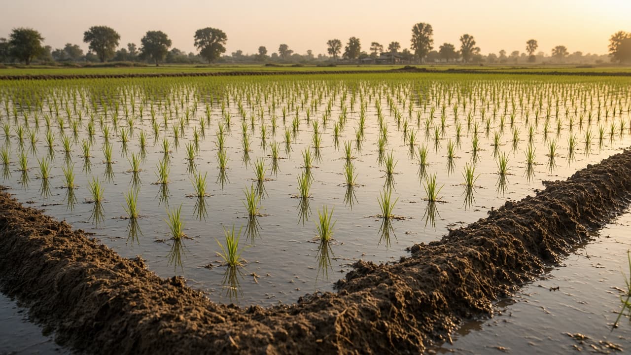 The rice weed window after transplanting